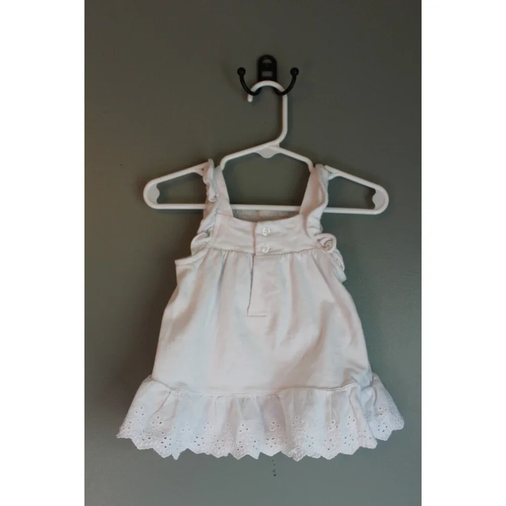Heartstrings Baby Girl Dress Red White Blue Patriotic 4th of July Size 12M